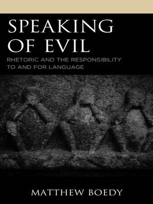 cover image of Speaking of Evil